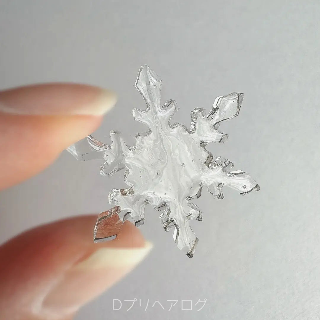 雪の結晶のヘアゴム(クリア) 5個セット – Dプリヘアログ オンライン